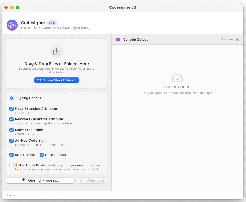 Codesigner v3.2 for Mac