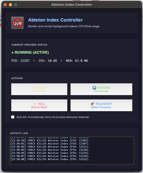 Ableton Index Controller v.1.0.0 [MacOS - Universal]